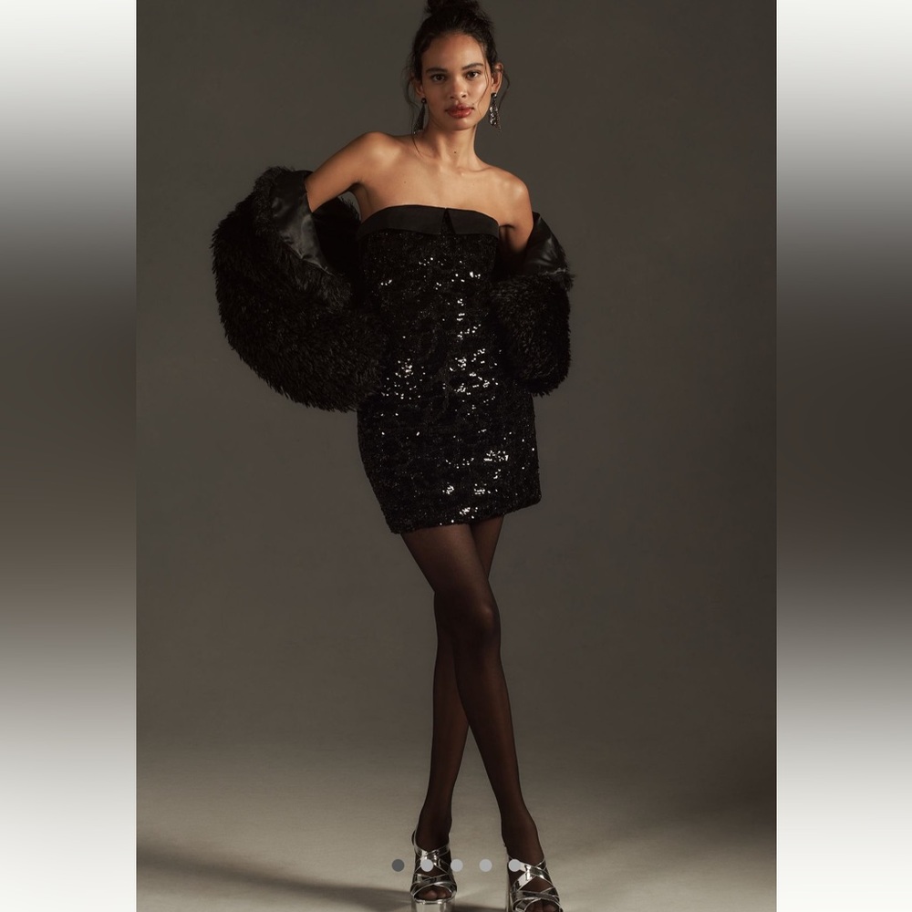 BNWT Le Superbe Nominee Tux Mini Dress Black size 6